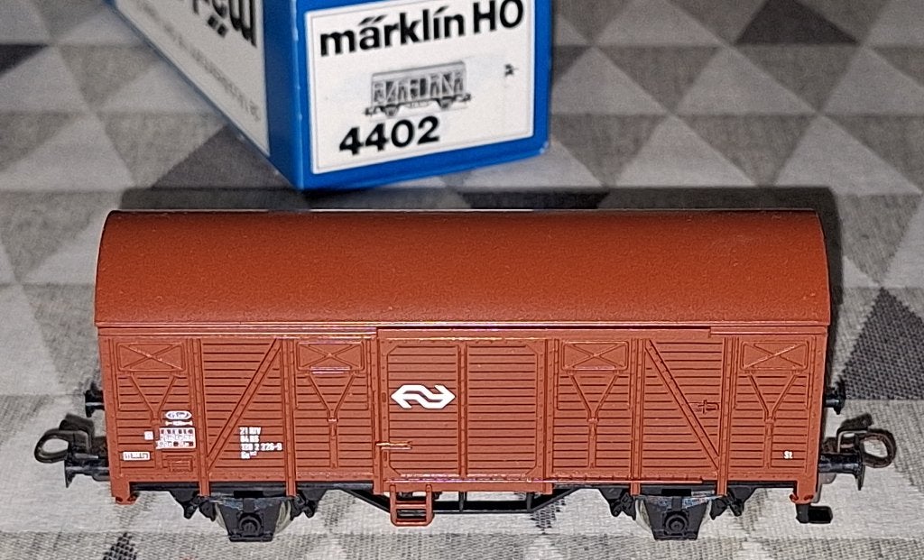 Märklin HO 4402 gesloten wagon NS, Enlèvement ou Envoi, Wagon, Comme neuf, NS