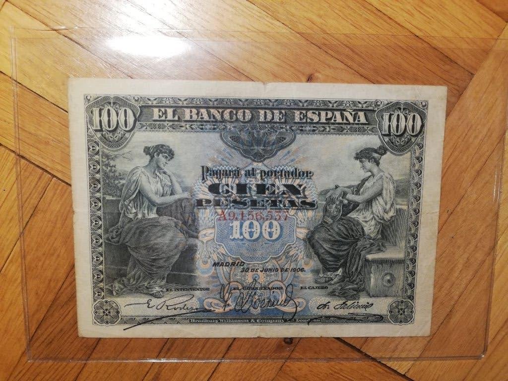100 pesetas de 1906, Envoi