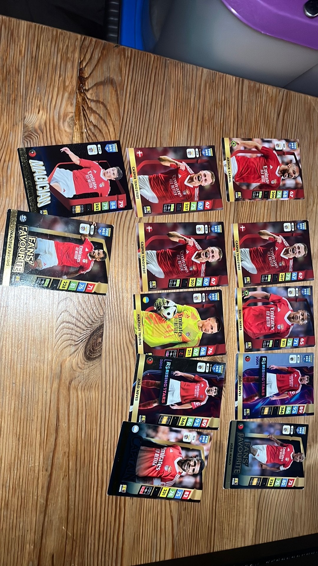 Voetbalkaarten, Ophalen, Nieuw, Meerdere kaarten, Foil