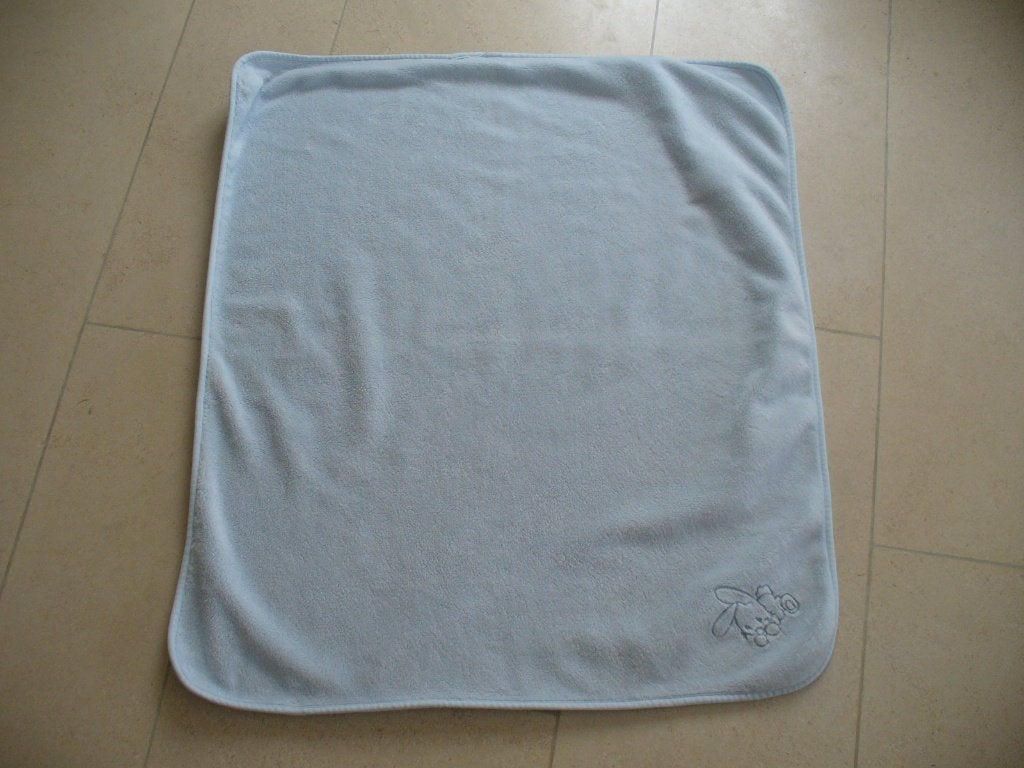 Zachtblauw dekentje, Ophalen of Verzenden, Gebruikt, Blauw, Deken