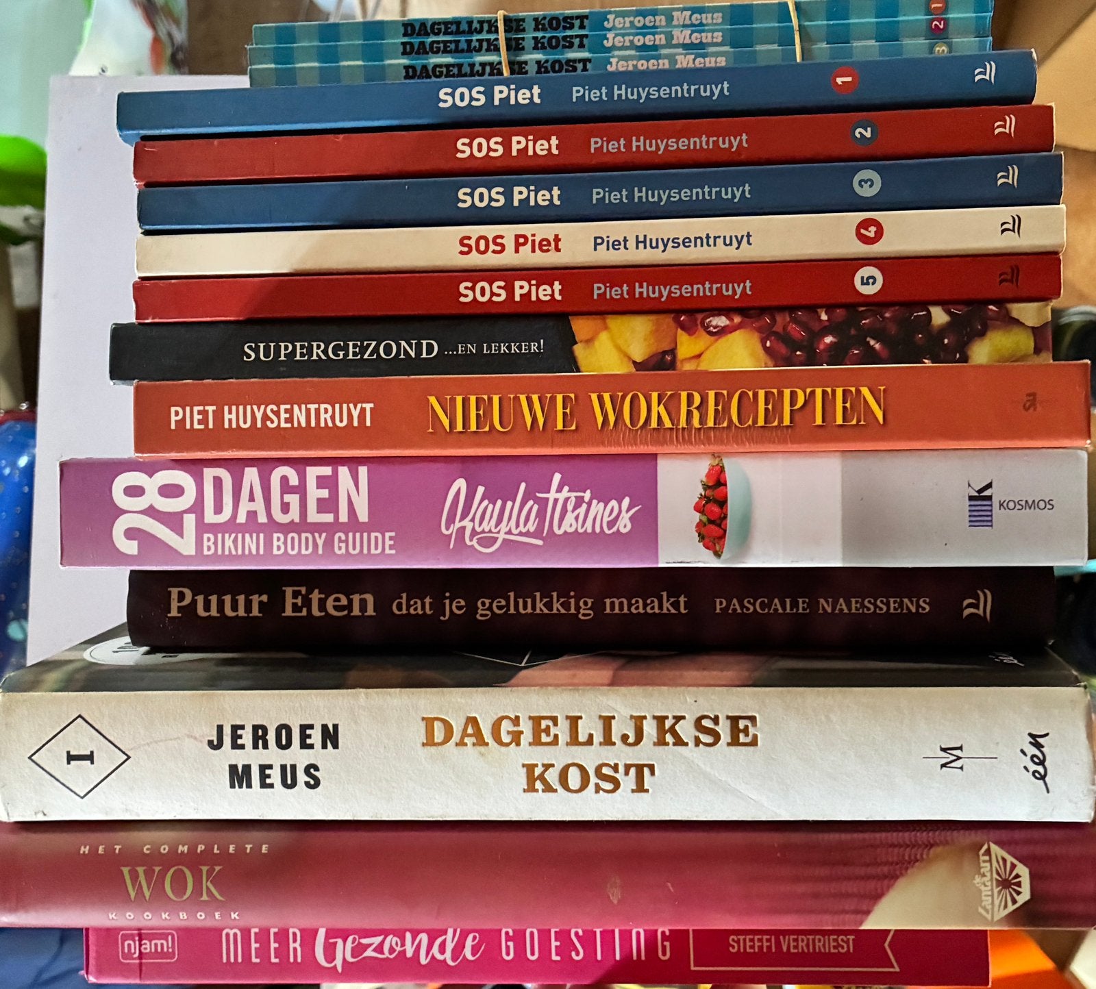 Partij kookboeken: SOS Piet, Jeroen Meus, Pascale Naessens, Boeken, Ophalen of Verzenden, Gelezen