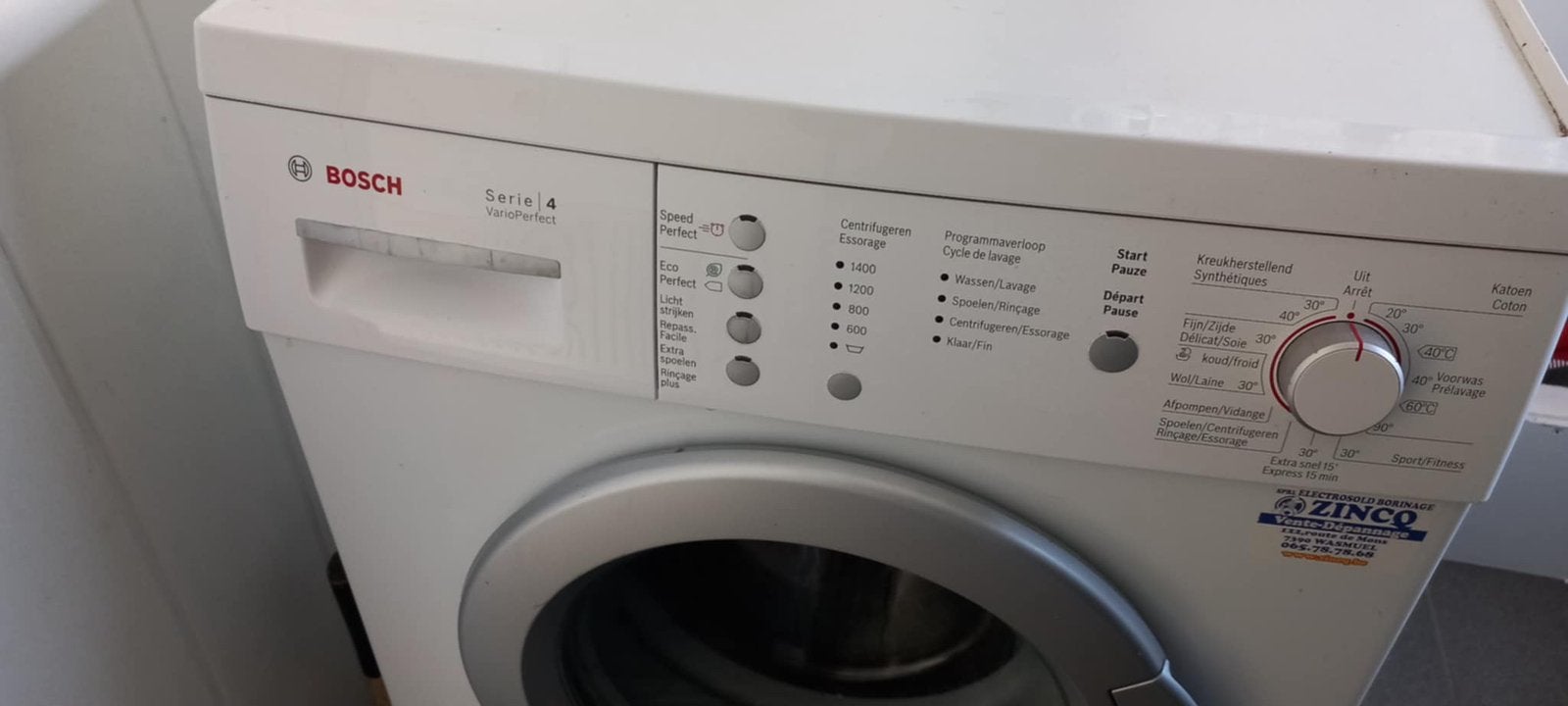 Machine a laver bosch fonctionne tres bien 7 kgs, Enlèvement, Comme neuf