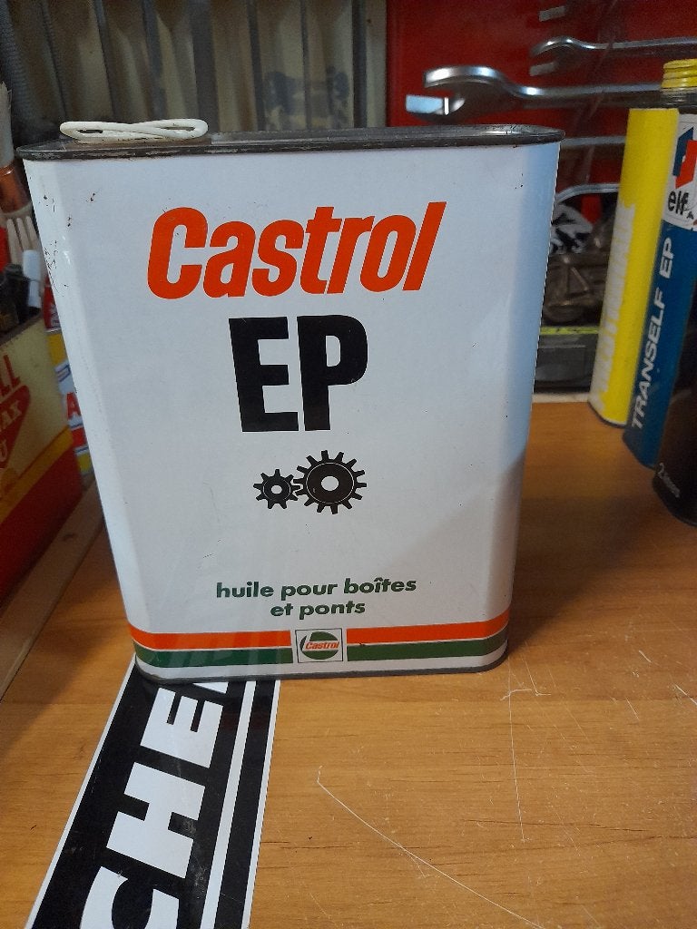 ancien bidon huile vide castrol ep boite pont, Enlèvement ou Envoi, Utilisé, Autres types
