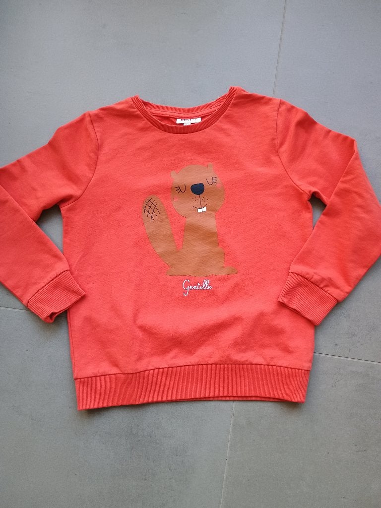 Sweater Besties maat 134, Kinderen en Baby's, Jongen of Meisje, Zo goed als nieuw, Shirt of Longsleeve, Besties JBC