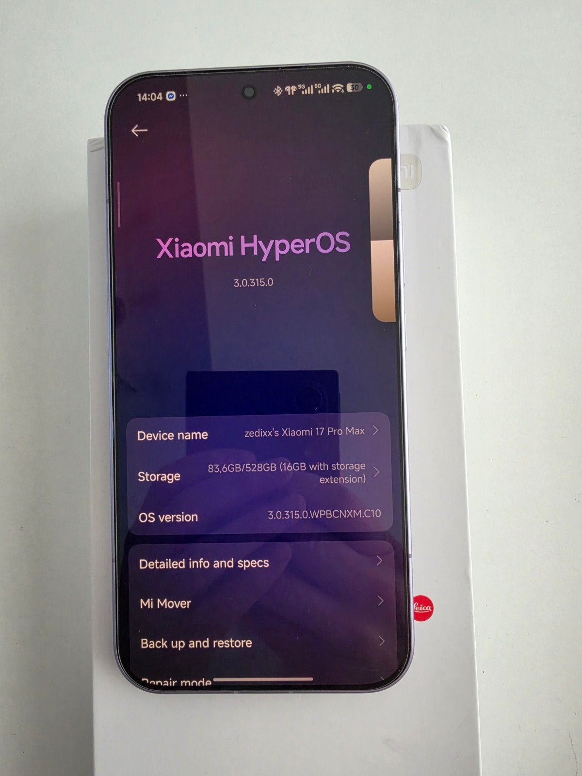 Xiaomi 17 Pro Max 512Gb, Telecommunicatie, Mobiele telefoons | Overige merken, Ophalen of Verzenden