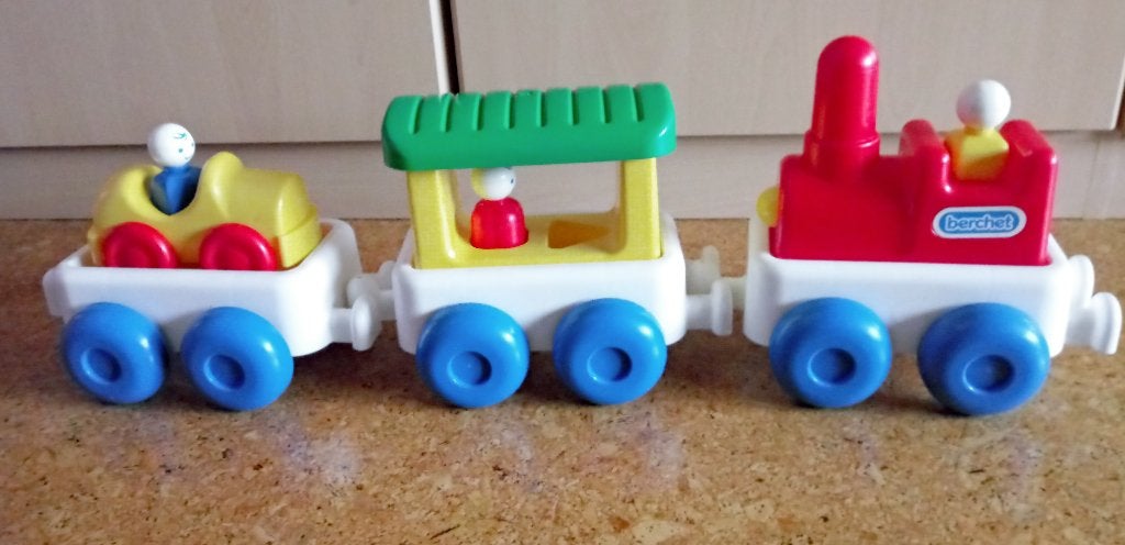 Berchet trein - 3 wagons, Ophalen, Zo goed als nieuw