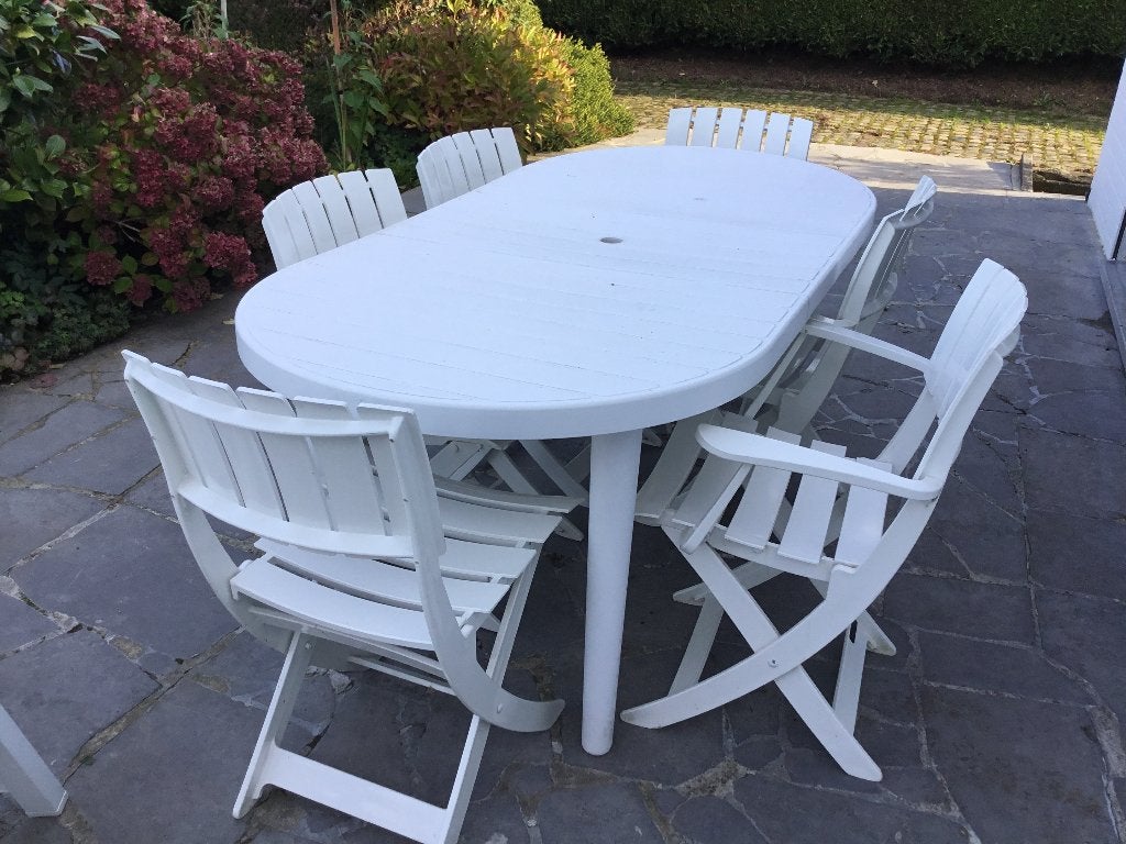 Tuinmeubelen, Ophalen, Gebruikt, Kunststof, Tuinset