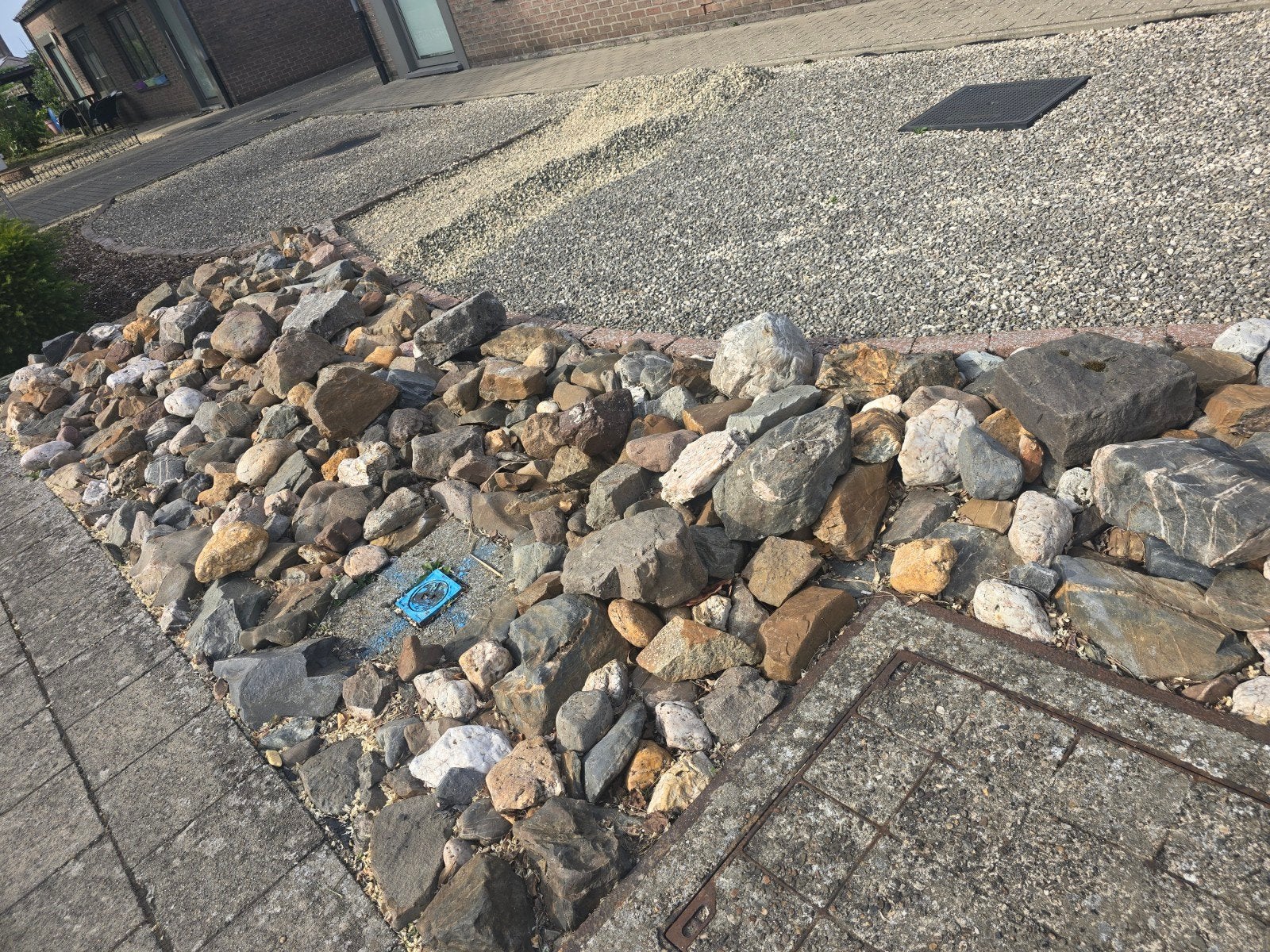 Tuinstenen, Ophalen