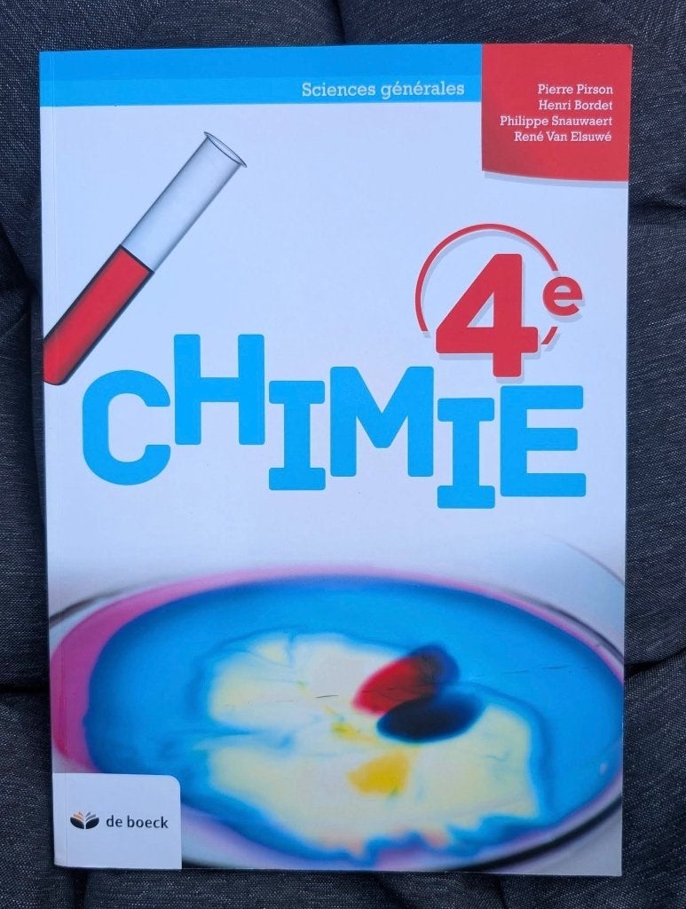 4e chimie - Sciences générales, Ophalen, ASO, Scheikunde, Nieuw