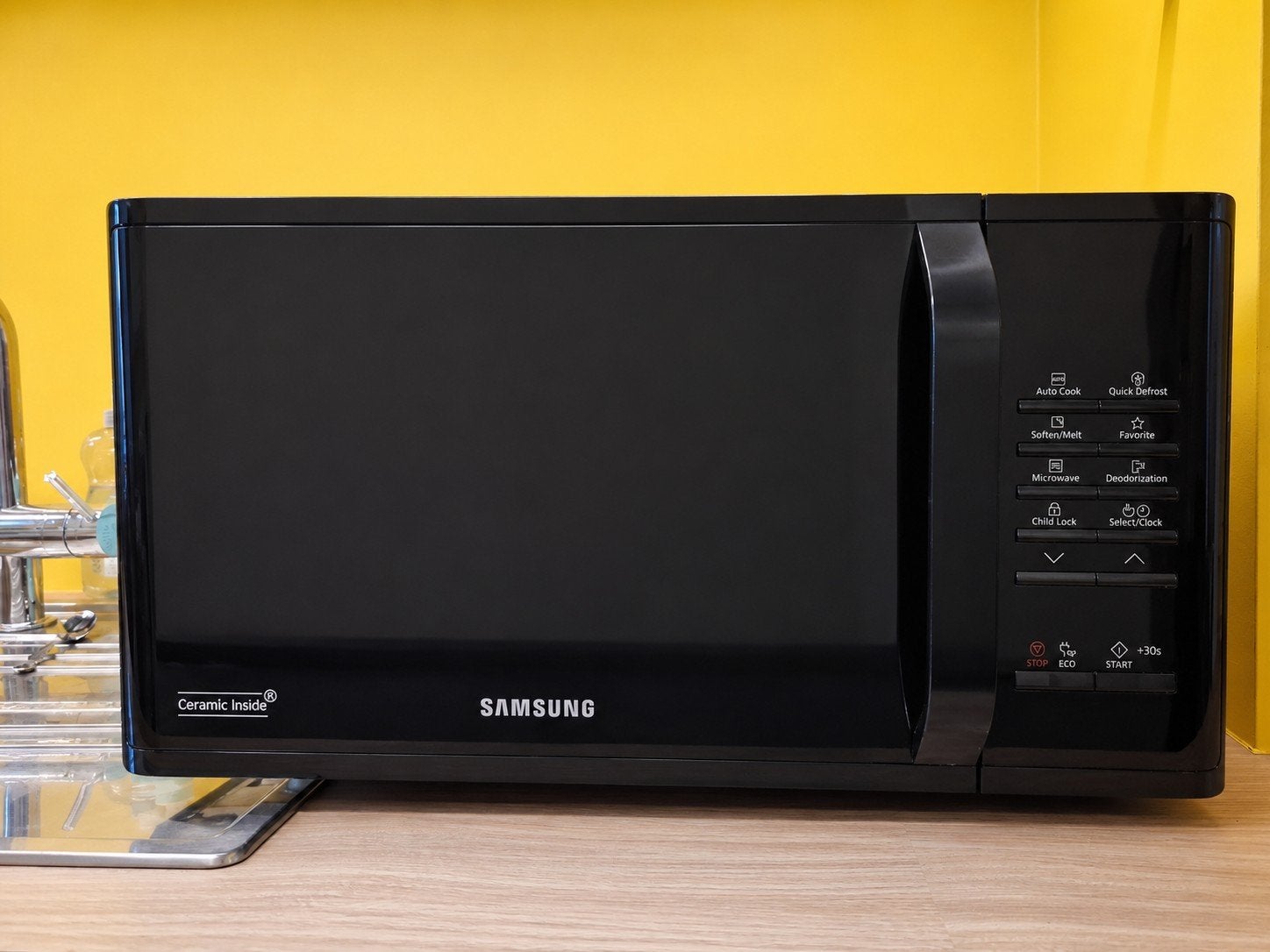 Samsung microgolfoven 23L – 800W – Zwart perfect werkend, Elektronische apparatuur, Microgolfovens, Microgolfoven, Draaiplateau
