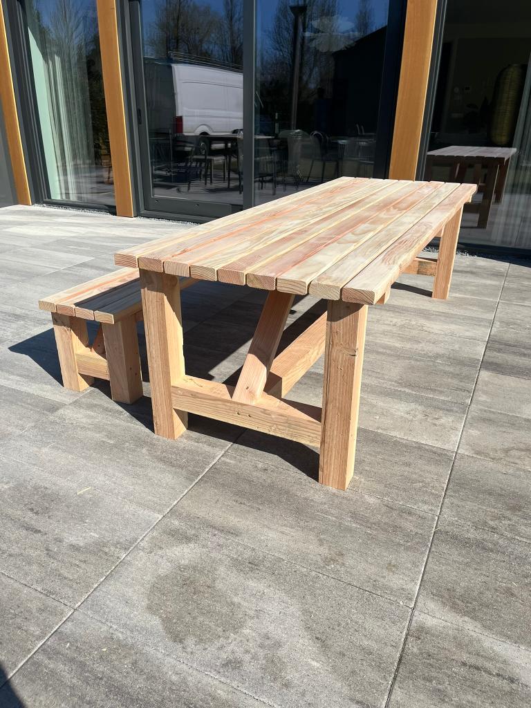 Robuuste Douglas Tuintafels, Tuin en Terras, Tuintafels, Nieuw, Rechthoekig, Hout, Ophalen of Verzenden
