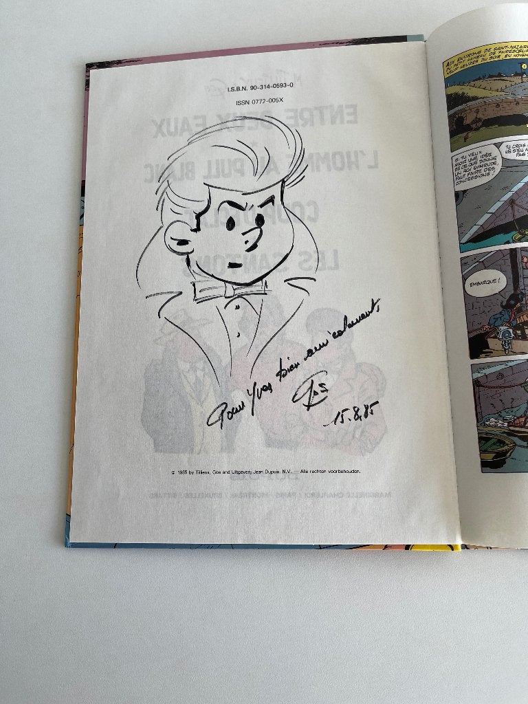 Dédicace de GOS (Gil Jourdan), Livres, Une BD, Enlèvement ou Envoi, Comme neuf