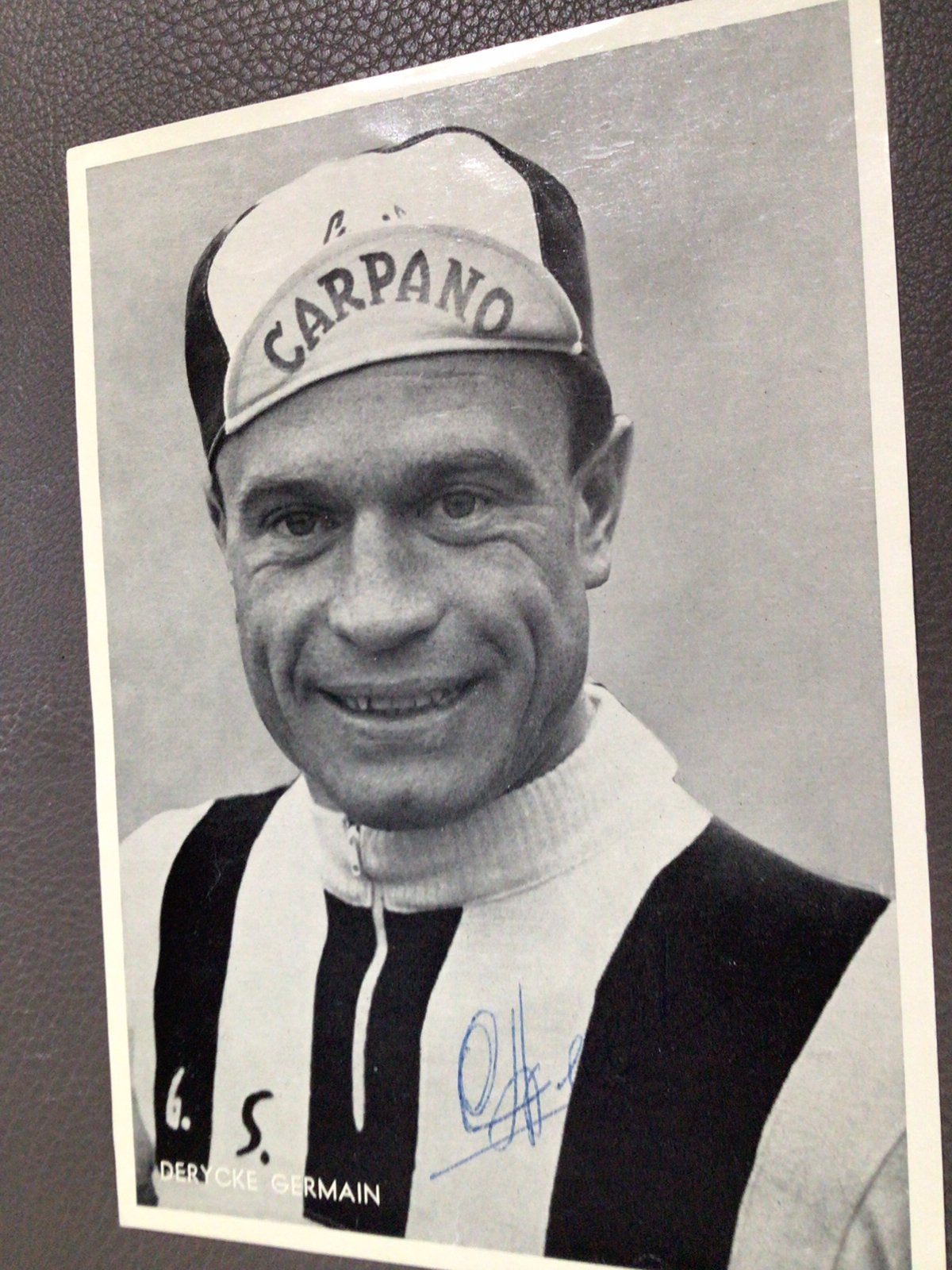 Wielerkaart team carpano germain derycke signe, Enlèvement ou Envoi