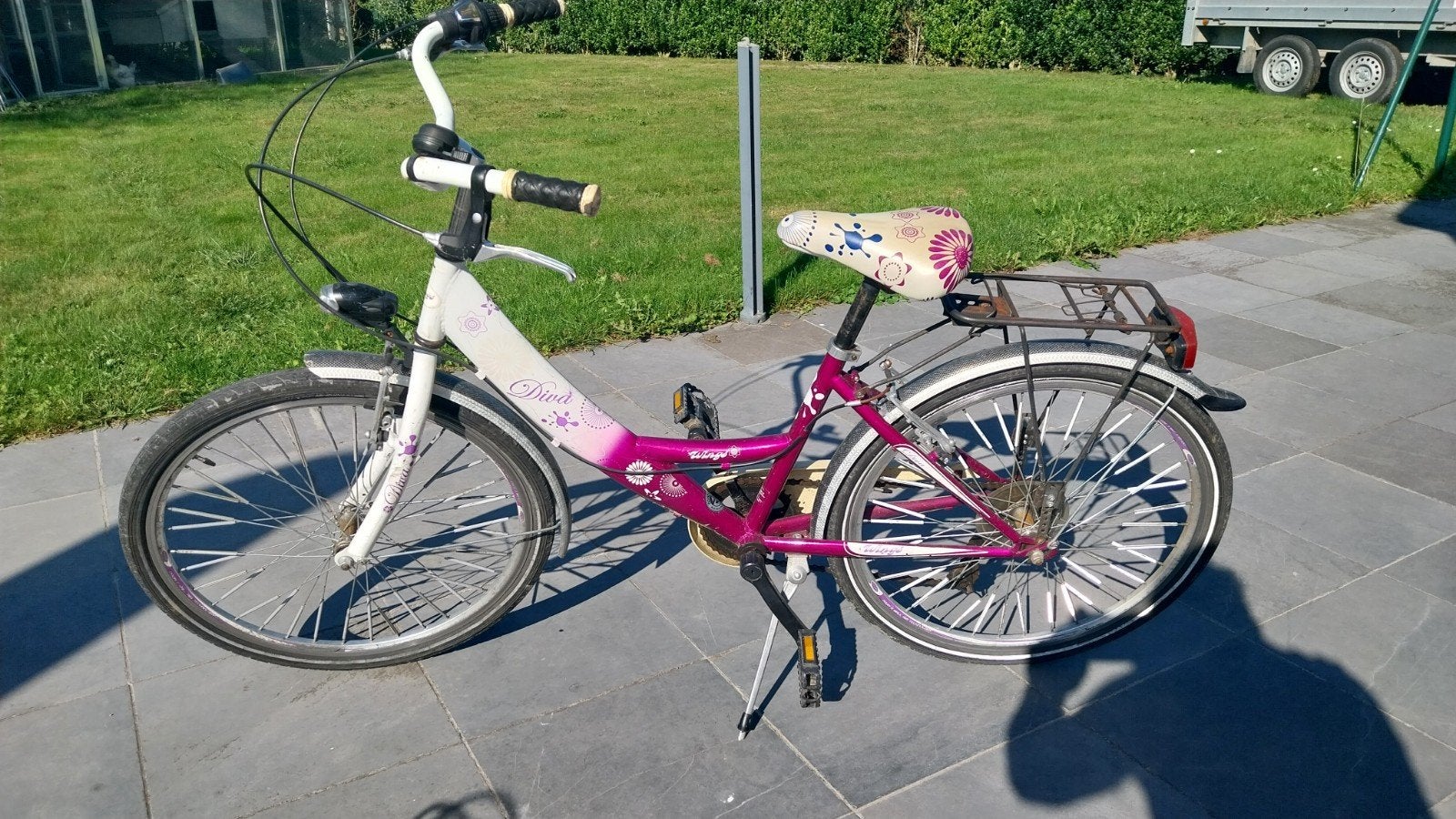meisjesfiets 24 inch, Ophalen, Velgrem, Versnellingen, Diva