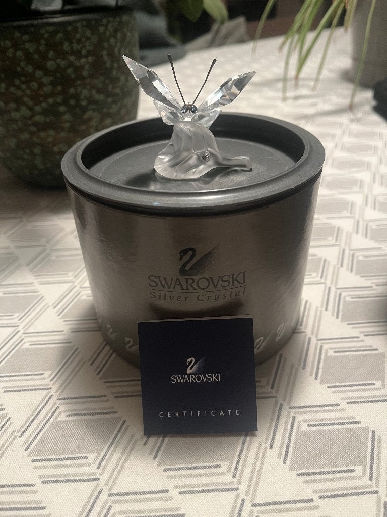 Swarovski Crystal Butterfly (182920) + certificaat, Collections, Enlèvement ou Envoi, Comme neuf, Figurine
