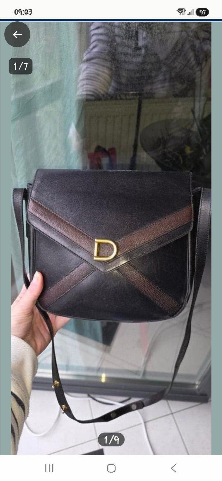 sac bandoulière Delvaux, Enlèvement ou Envoi, Noir, Sac à bandoulière