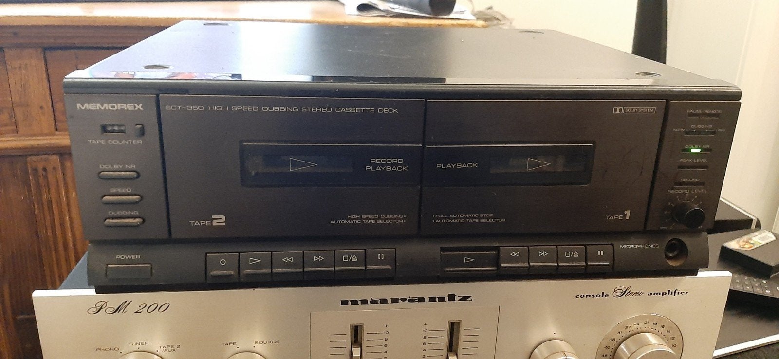 Casette double Deck Memorex, TV, Hi-fi & Vidéo, Decks cassettes, Enlèvement ou Envoi