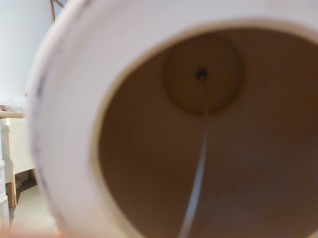 Grande lampe beige, Beige, Comme neuf, Céramique, Enlèvement