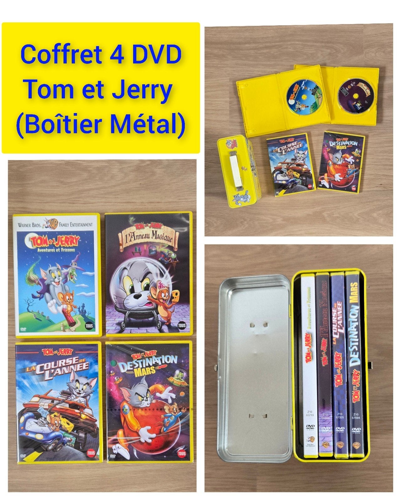 Coffret 4 DVD Tom et Jerry, Ophalen of Verzenden