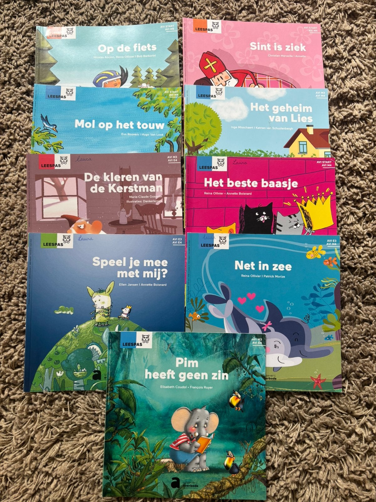 9 leespas boekjes - Leesniveau 1+2 leerjaar, Enlèvement, Comme neuf