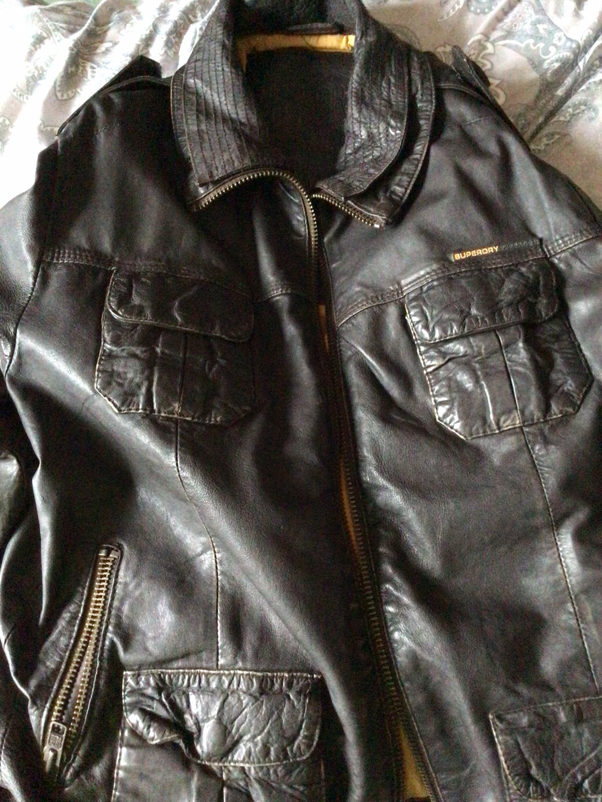 Superdry lederen jas, Kleding | Heren, Ophalen