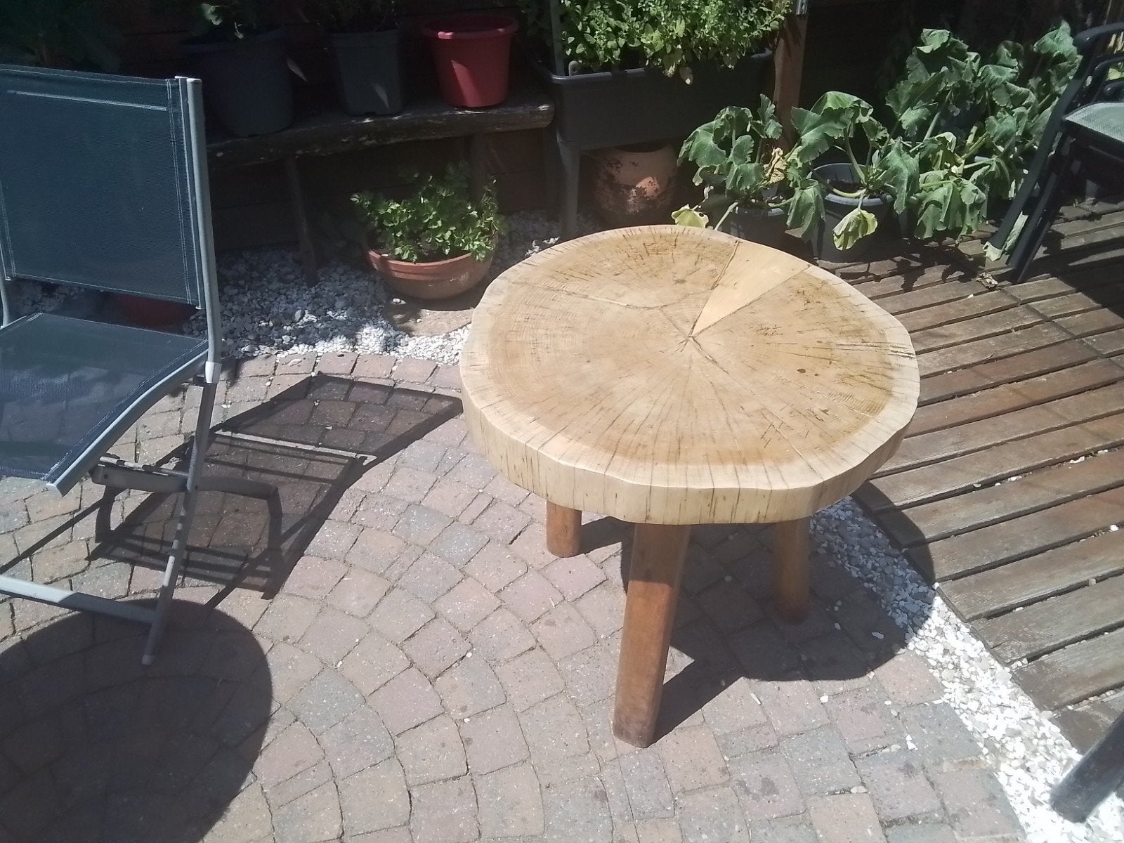 Table en chêne, Jardin & Terrasse, Enlèvement ou Envoi, Utilisé
