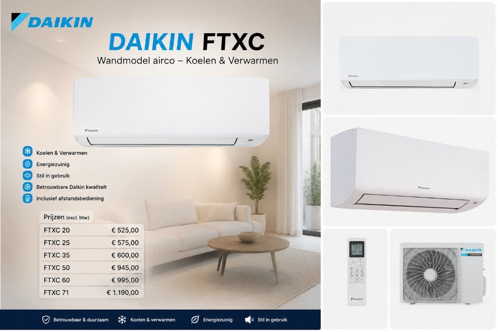 Climatiseurs Daikin Sensira FTXC, Articles professionnels, Aménagement de Bureau & Magasin | Équipement & Télécommunications, Enlèvement ou Envoi
