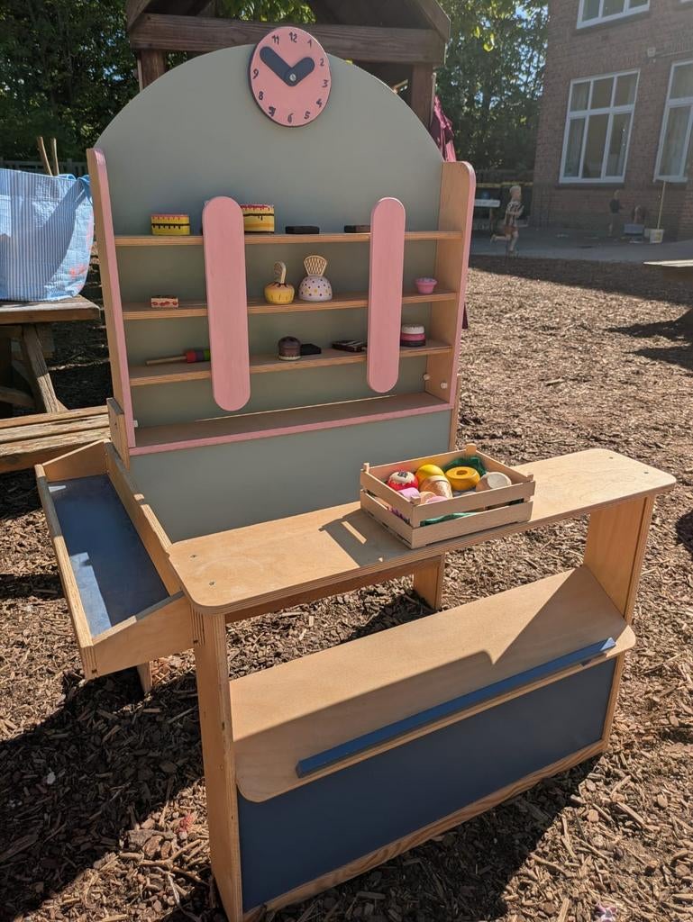 Houten speelgoedwinkeltje pastelkleuren, Kinderen en Baby's, Ophalen