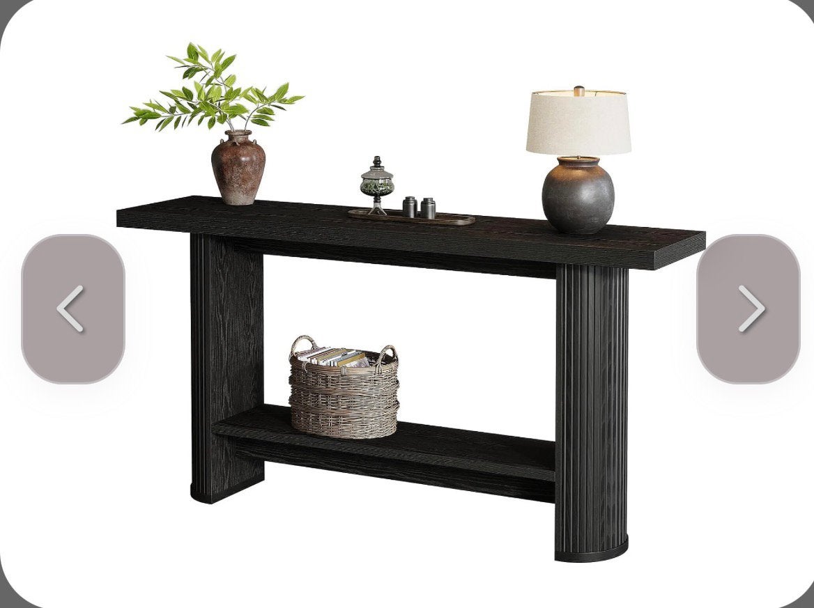 Console NEUVE noir, Maison & Meubles, Enlèvement, Neuf