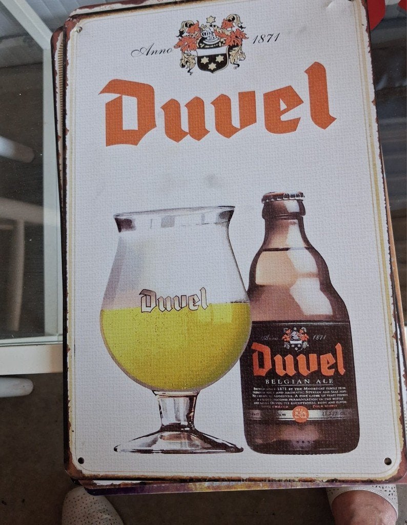 duvel reclameborden, Enlèvement, Neuf, Panneau, Plaque ou Plaquette publicitaire, Duvel