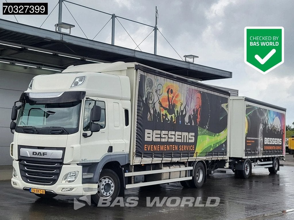 DAF CF CF 340 4X2 NL Curtainsides Combi APK 2x 2500kg Ladebo, Autos, Camions, Achat, Euro 6, Entreprise, 2 places