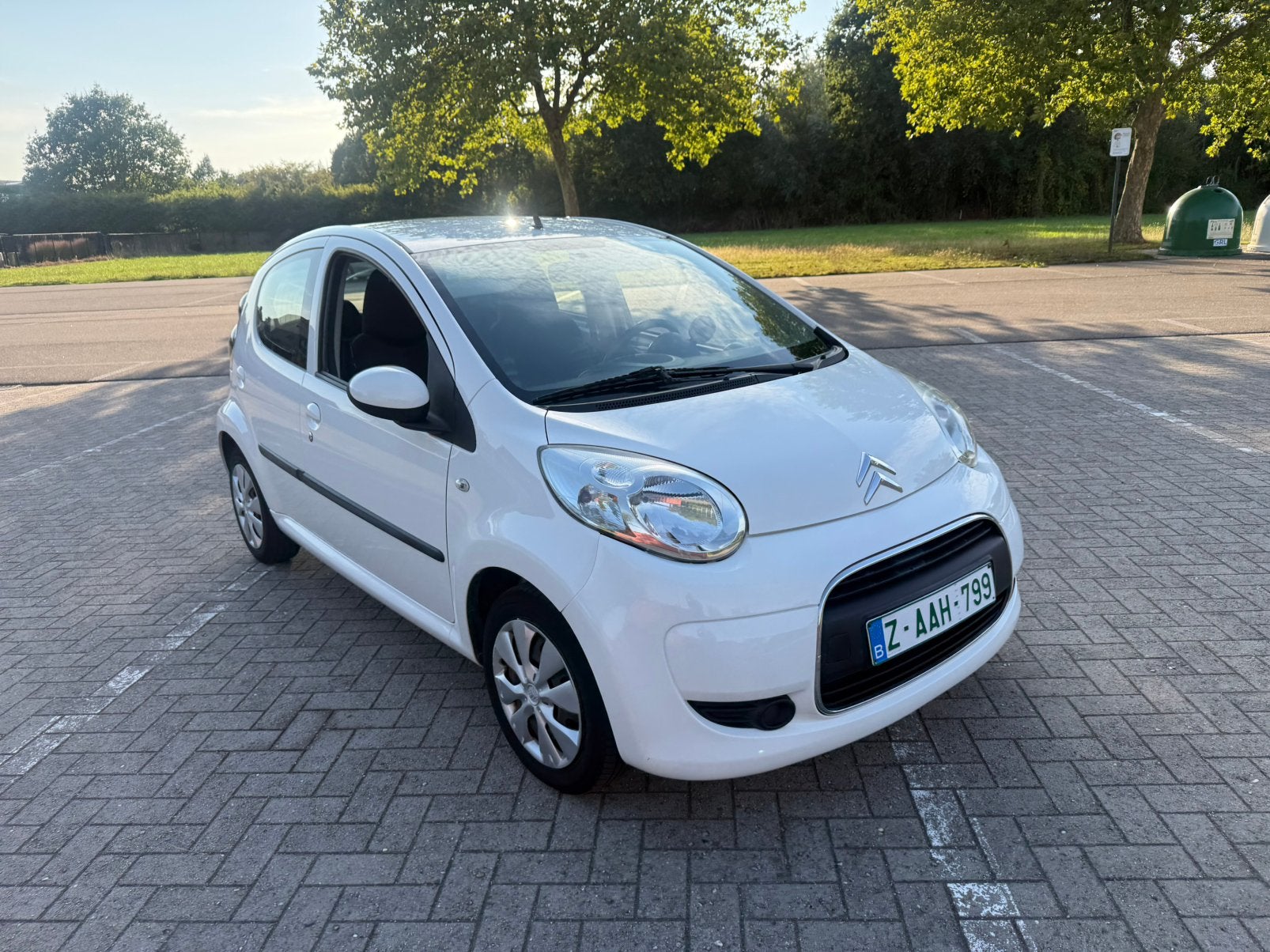 Citroen C1 10/2011 AIRCO. Garantie 1jaar, Autos, Euro 5, Achat, Entreprise, Blanc