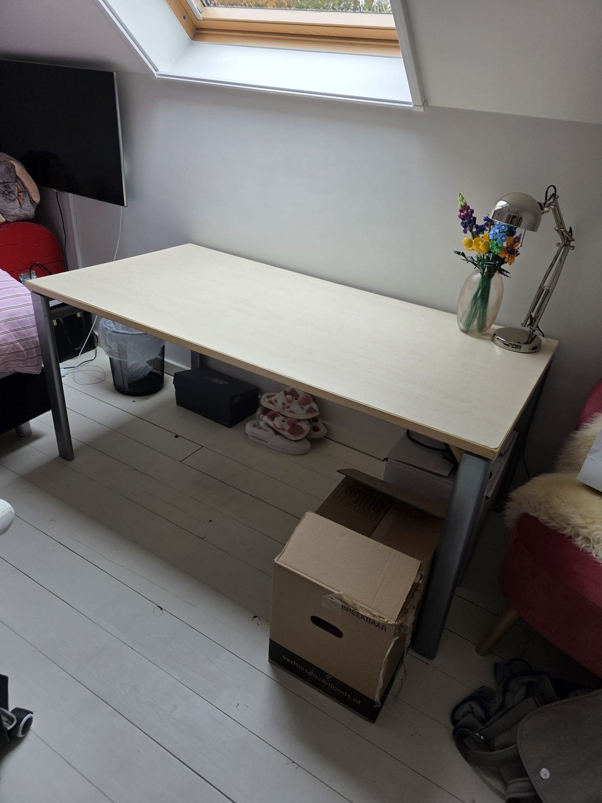 Grote bureautafel GRATIS, Ophalen, Gebruikt