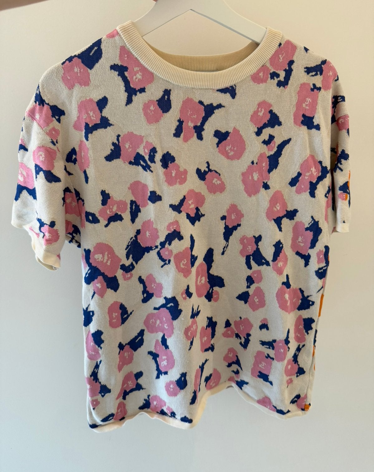 Christian Wijnants (Antwerp) Rare Floral Knit Top Size S, Enlèvement ou Envoi, Comme neuf, Taille 36 (S), Multicolore