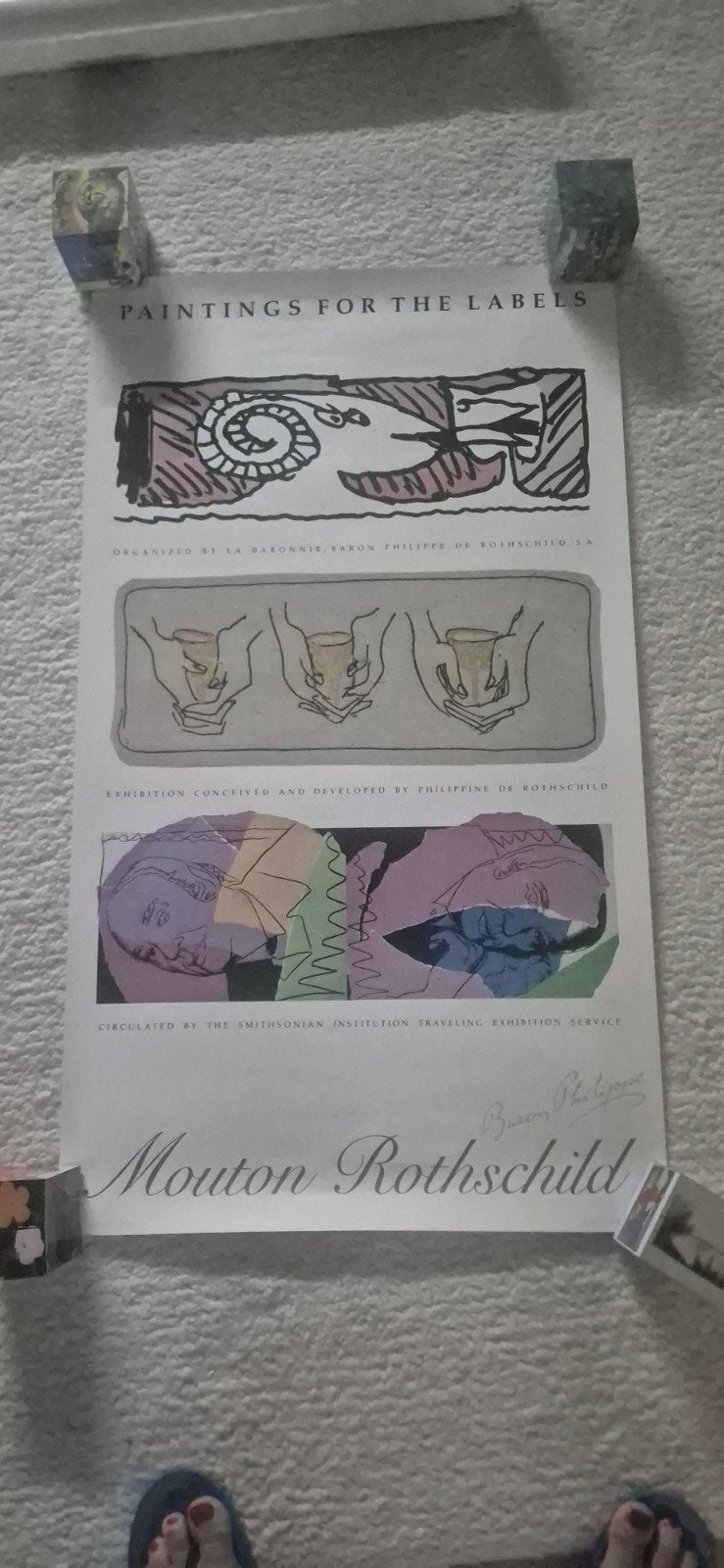 affiche château Mouton Rothschild, Collections, Enlèvement ou Envoi