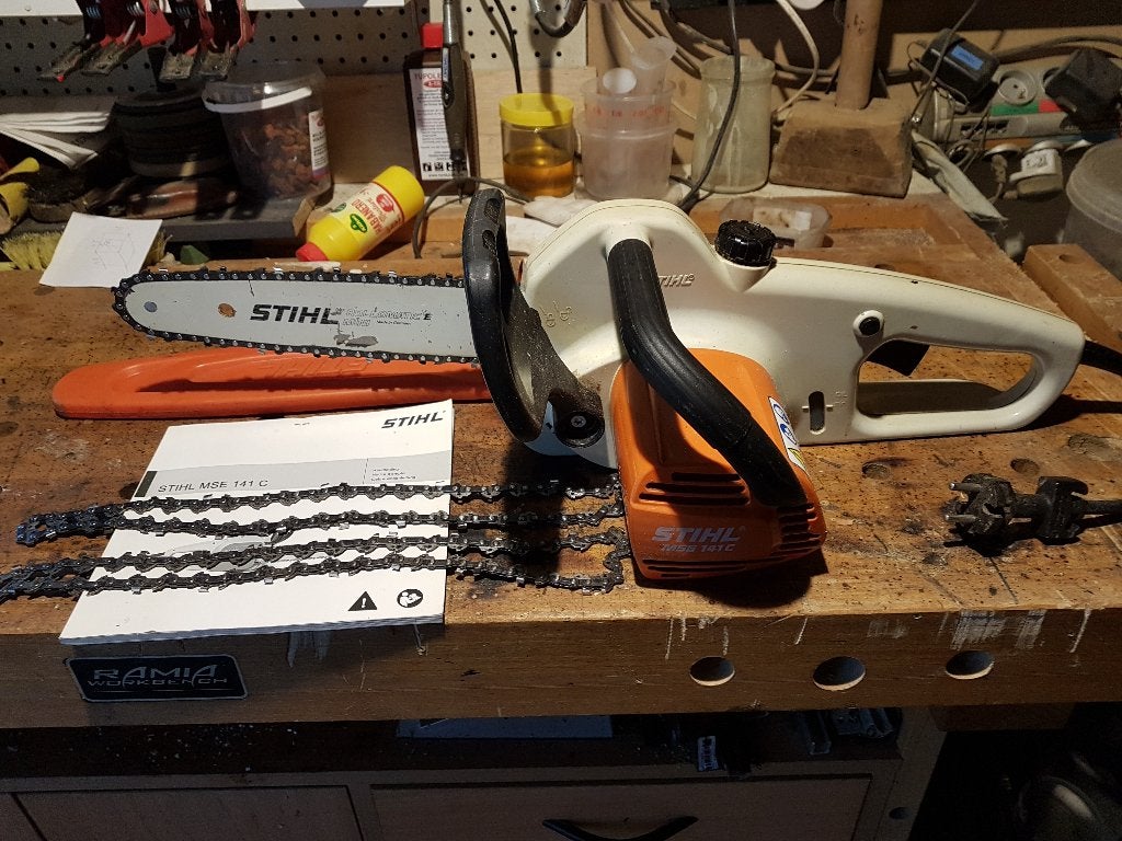 Kettingzaag elektrische (kabel), Doe-het-zelf en Bouw, Ophalen, Stihl, Kettingzaag, Zo goed als nieuw