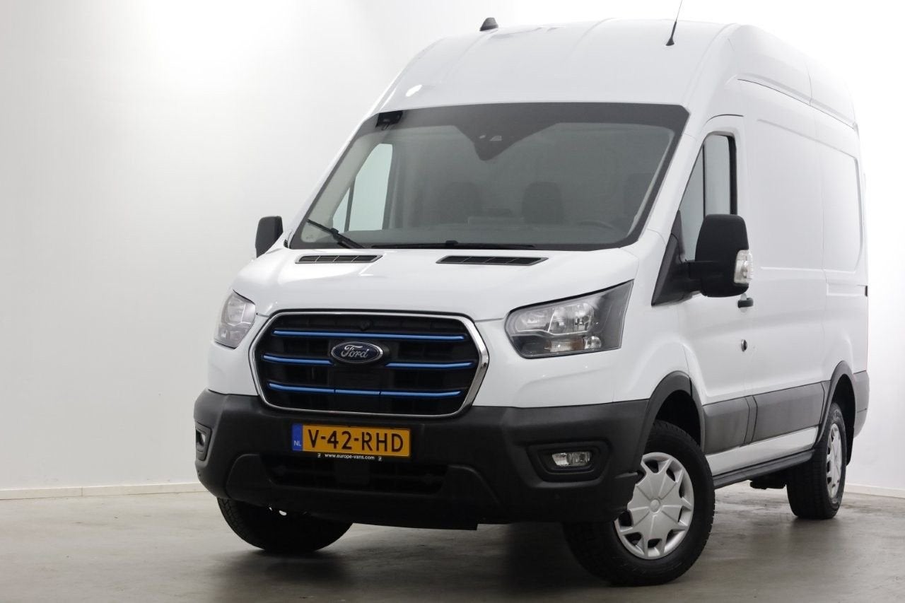Ford E-Transit 350 L2H3 68 kWh Trend 100% Elektrisch Snellad, Auto's, Automaat, Wit, Ford, Onderhoudsboekje