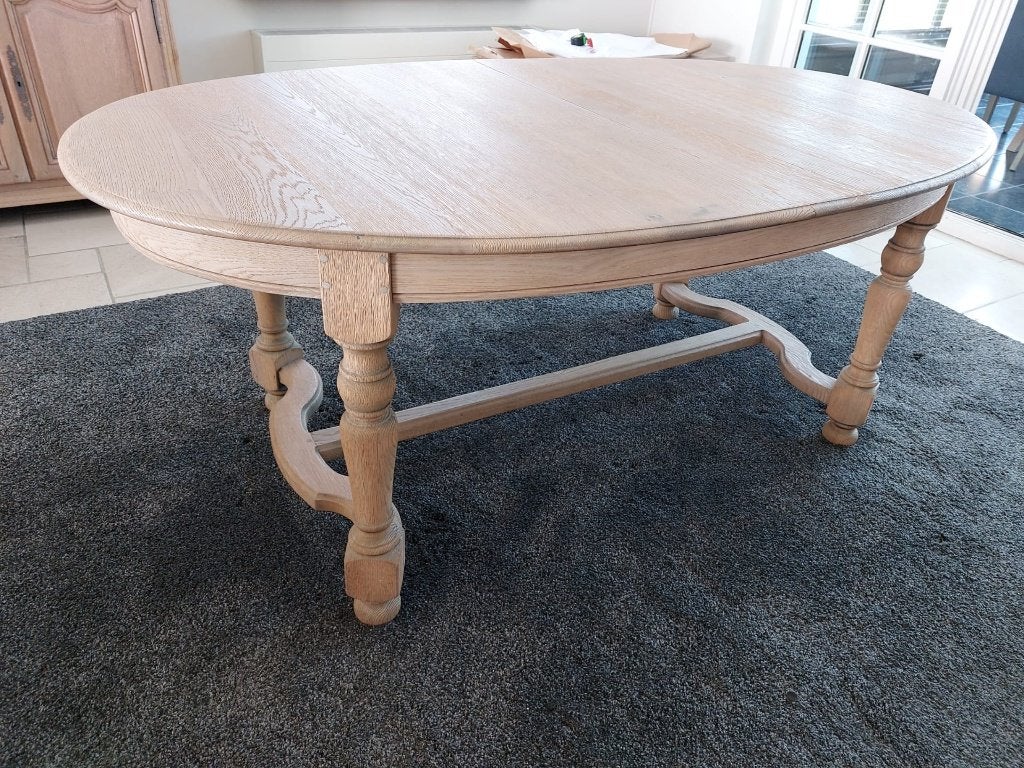 tafel, Huis en Inrichting, Tafels | Eettafels, Ophalen, 100 tot 150 cm, Eikenhout, 200 cm of meer