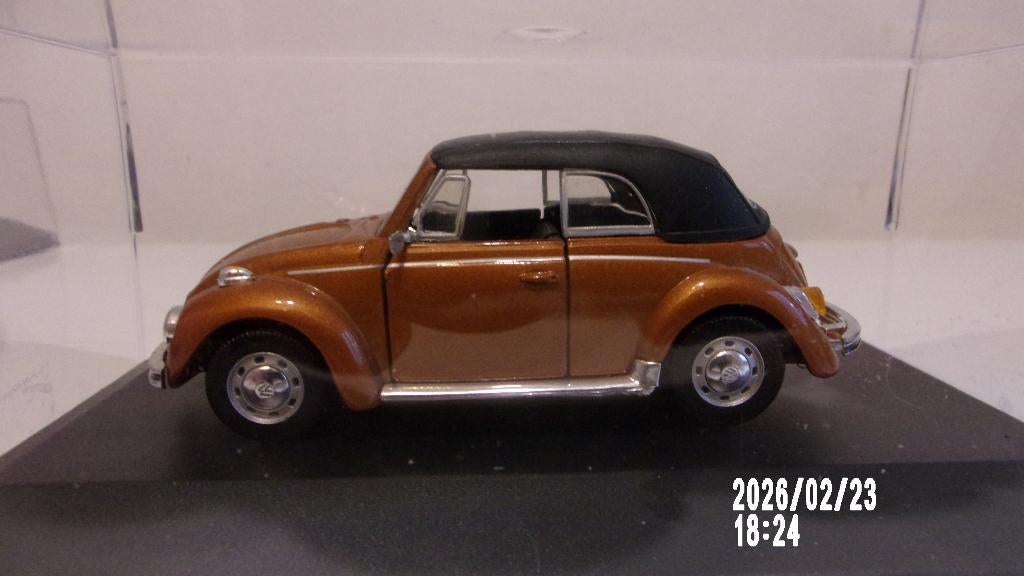 VW COX/BEETLE/KEVER CABRIO.1/43 HONGWELL NEUVE,VITRINE, Enlèvement ou Envoi, Neuf, Voiture, Autres marques