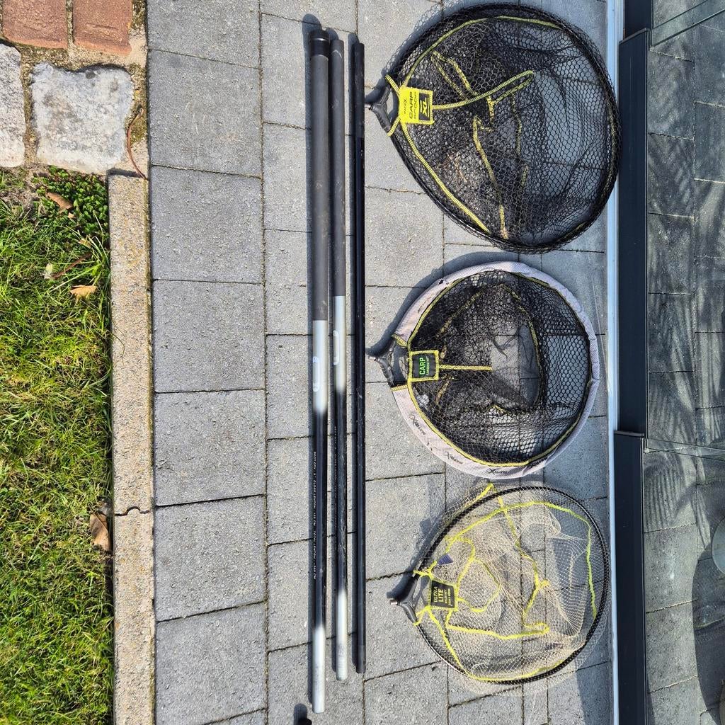 Matrix schepnetten + sensas schepnetsteel, Watersport en Boten, Hengelsport | Witvissen, Ophalen, Gebruikt, Net of Fuik
