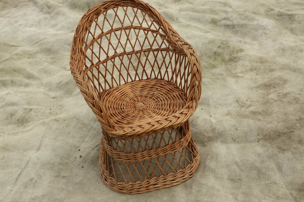 Chaise en osier pour enfants, Maison & Meubles, Enlèvement, Comme neuf, Osier ou Rotin