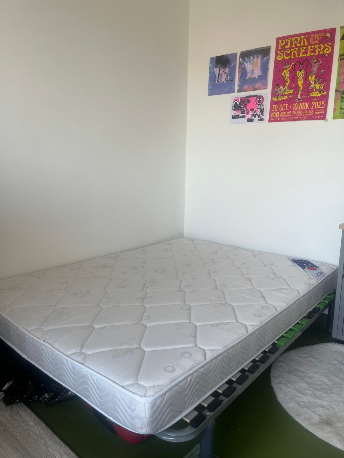 matelas double + sommier, Enlèvement, Comme neuf, Matelas