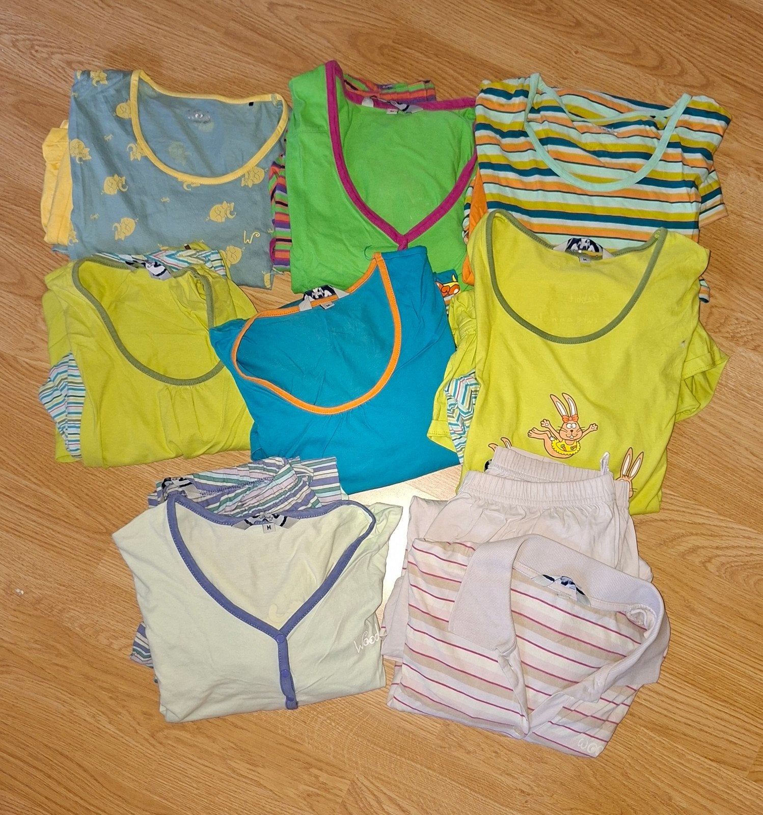 pakket van woody pyjama's maat M, Ophalen of Verzenden, Maat 38/40 (M)