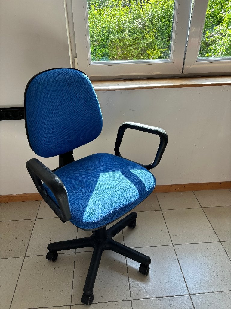 chaise de bureau bleue, Enlèvement, Utilisé, Bleu, Chaise de bureau
