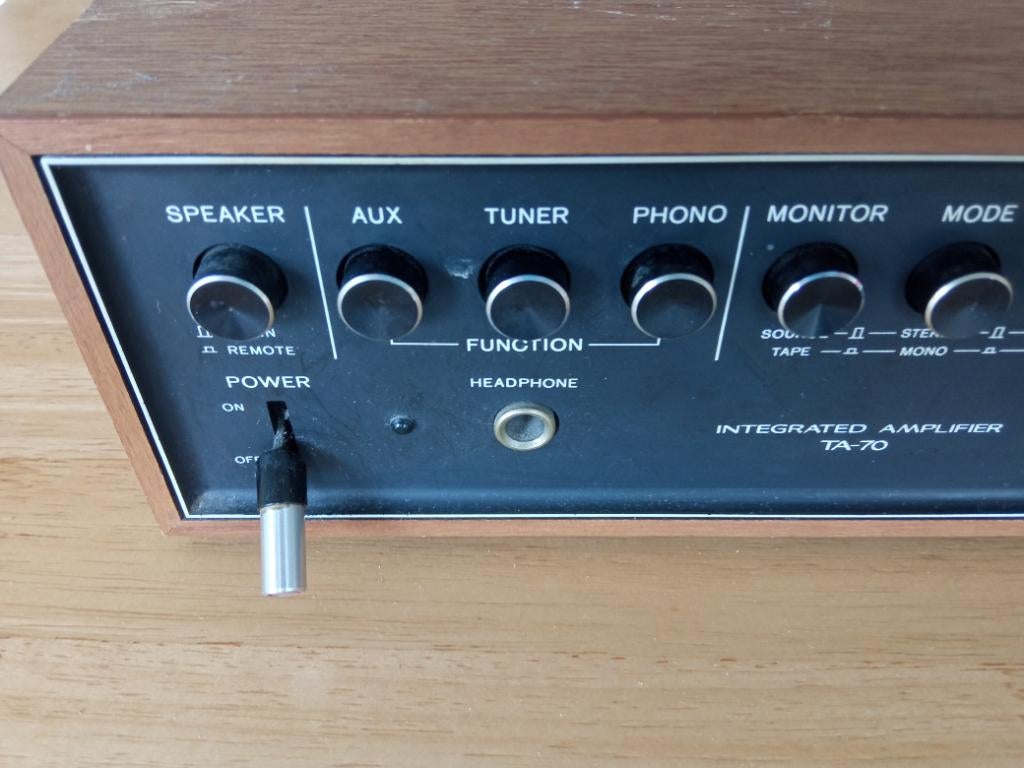Amplificateur Sony TA-70, Audio, Tv en Foto, Ophalen, Gebruikt, 60 tot 120 watt, Sony