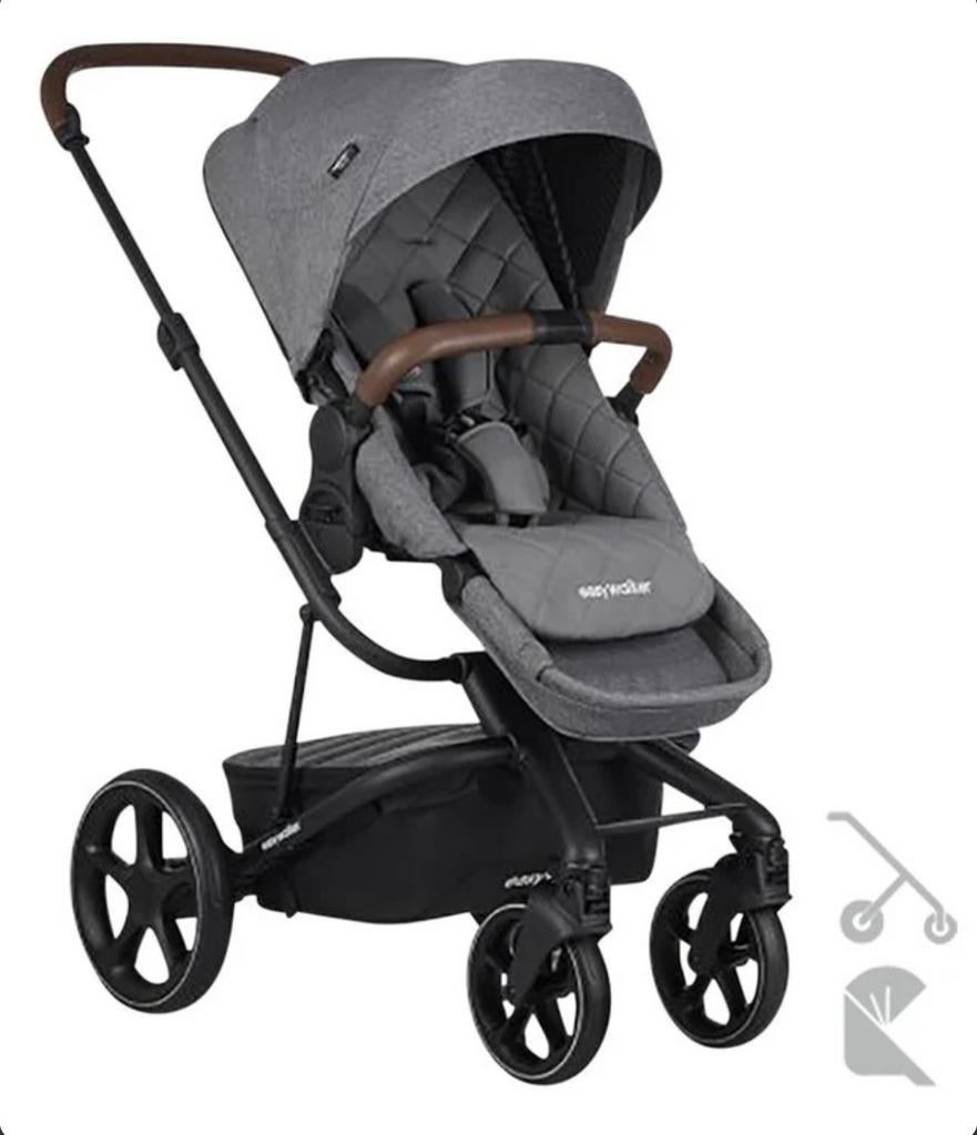 EasyWalker Poussette 2 en 1 Harvey³ Premium Diamond Grey, Ophalen, Gebruikt, Overige merken, Met reiswieg