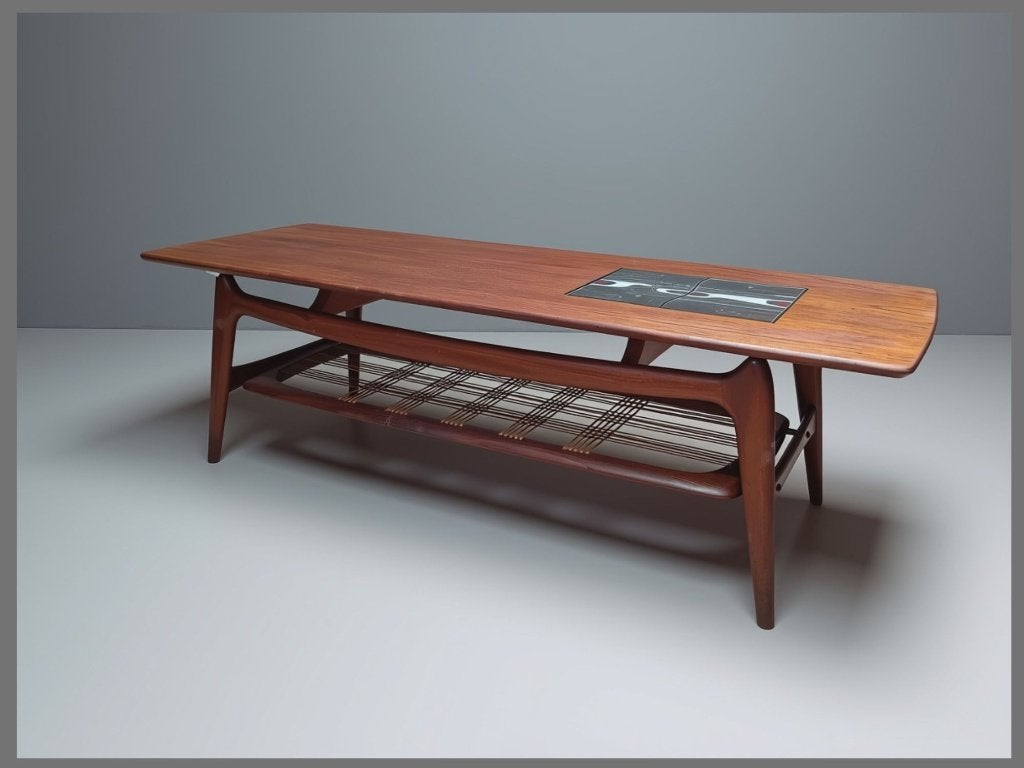 Louis van Teeffelen Model 15 salontafel – WéBé, Ophalen, Mid century, 100 tot 150 cm, Geen