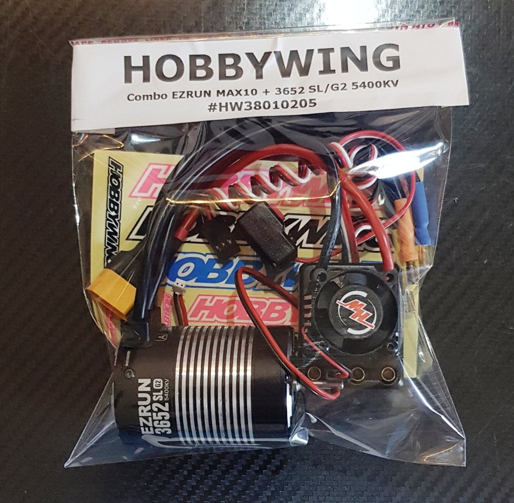 Hobbywing Ezrun combo MAX 10 + motor 3652SL G2, 5400Kv, Elektro, Nieuw, Ophalen of Verzenden, Schaal 1:10