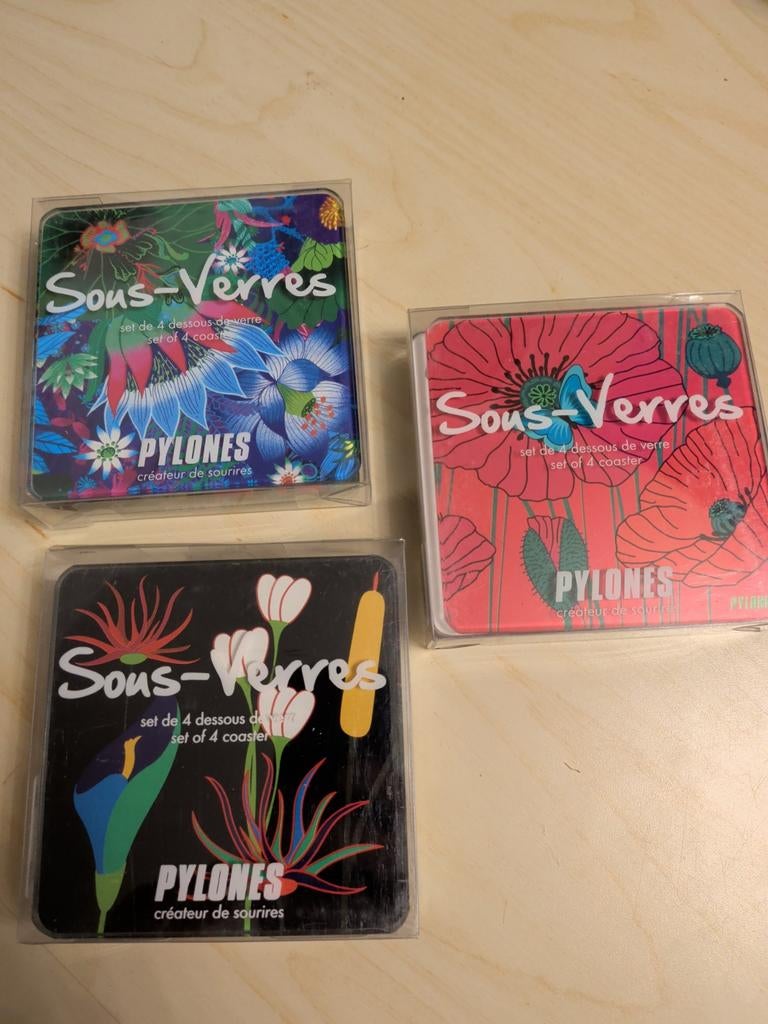 Sous-verres 12 en verres, Enlèvement ou Envoi