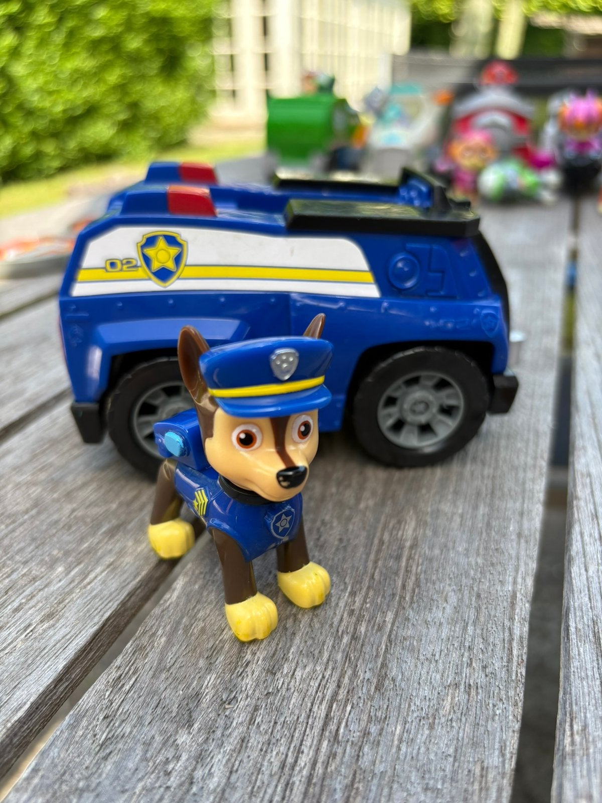 Paw Patrol figuren met voertuig, Ophalen, Zo goed als nieuw